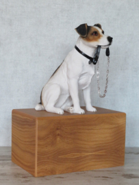 beeldje Jack Russell met riem