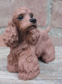 beeldje Amerikaanse Cocker spaniel bruin