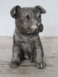 asbeeldje/urn Staffordshire puppy