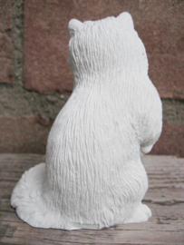 beeldje witte Perzische kat/Pers