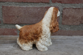 beeldje Amerikaanse Cocker spaniel bruin-wit