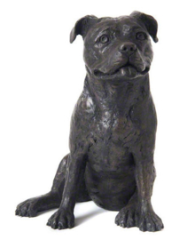 asbeeld/urn Staffordshire Bull Terriër | 30 cm