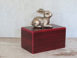 beeldje zittend konijn goudkleur