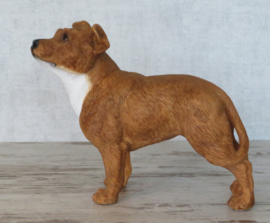 beeldje Staffordshire Bull Terriër bruin