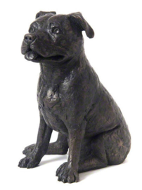 asbeeld/urn Staffordshire Bull Terriër | 30 cm