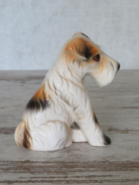 vintage beeldje Fox Terriër zittend