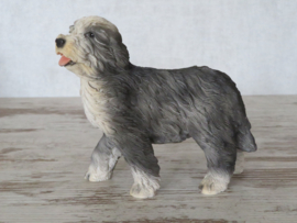 beeldje Bearded Collie staand