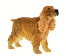 beeldje Engelse Cocker spaniel lichtbruin