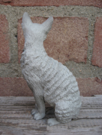 beeldje Cornish Rex grijs