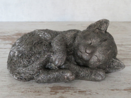 asbeeldje/miniurn Kitten slapend | 14,5 cm