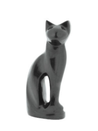 kattenurn zittende kat grijs