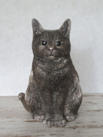 asbeeld/kattenurn zittende kat groot