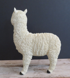 beeldje Alpaca wit