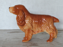 vintage beeldje Engelse Cocker spaniel bruin