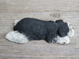 (nieuw)vintage beeldje Schnauzer zwart-grijs