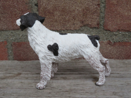 beeldje Bretonse/Brittany spaniel wit-lever