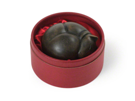 polyresin mini-urn Slapende kat