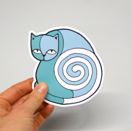 Sticker - Turquoise cat