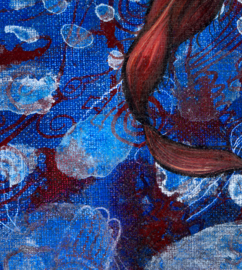 Portrait in blue and red II - Limited Edition