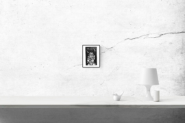 Today, I am invisible - black & white art print