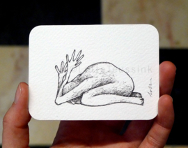 Mini tekening - 6,5 x 9 cm