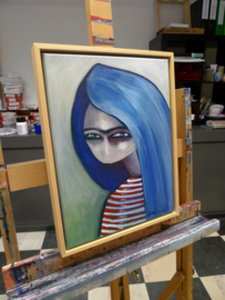 Blue hair girl