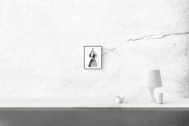 Two of us - black & white art print