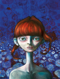 Portrait in blue and red II - Limited Edition