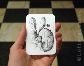 Mini tekening - 6,5 x 9 cm