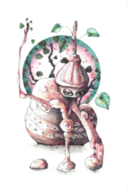 Botanical monster - art print