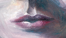 Portrait in blue and red II - Limited Edition
