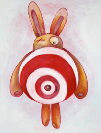 Target bunny - greeting card