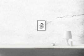 Playing mama - zwart/wit print