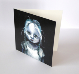 Young Girl - greeting card