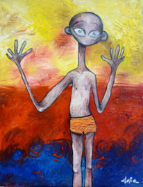 Boy on the beach | 60x40cm | TE KOOP