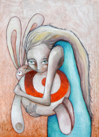 Girl with Target Bunny
