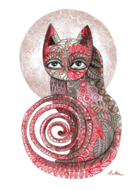 Small cat - art print