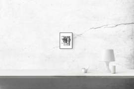 The tree house - black & white art print
