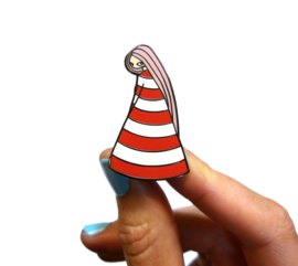 Lighthouse Girl emaille pin
