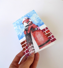 A warm encounter - Christmas card