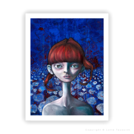 Portrait in blue and red II - Limited Edition