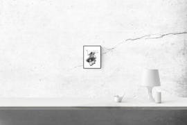 Ecstatic - zwart/wit print