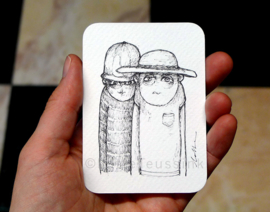 Mini tekening - 6,5 x 9 cm