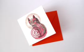 Cat - greeting card