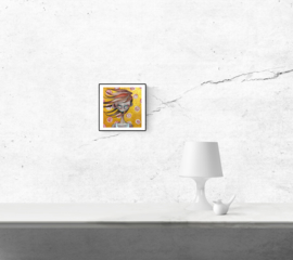 Swirl girl - kunstprint