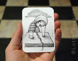 Mini tekening - 6,5 x 9 cm