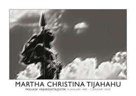 Poster Martha Christina  liggend | ingelijst