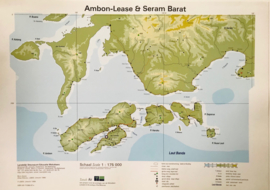 Wandkaart Ambon-Lease & Seram Barat
