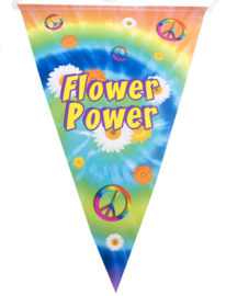 Vlaggenlijn Peace - Flower Power - 5 meter (85441E)