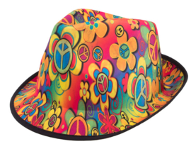 Gleufhoed flower power - one size (63635E)